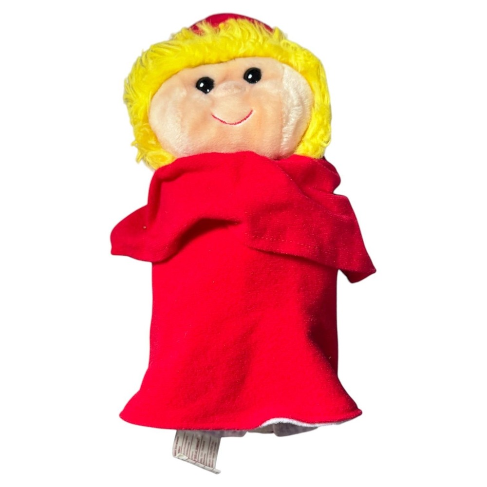 Little Red Riding Hood Big Bad Wolf flip Puppet Fairy Tale Character Plush Toy